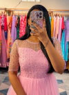 Cinderella Soft Net With Work Long Gown Collection Wholesale Online